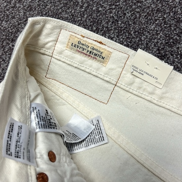 Levi’s Original Straight Leg Button Fly Adam Eve Snake Jeans Size 36x32 NWOT - Picture 3 of 6